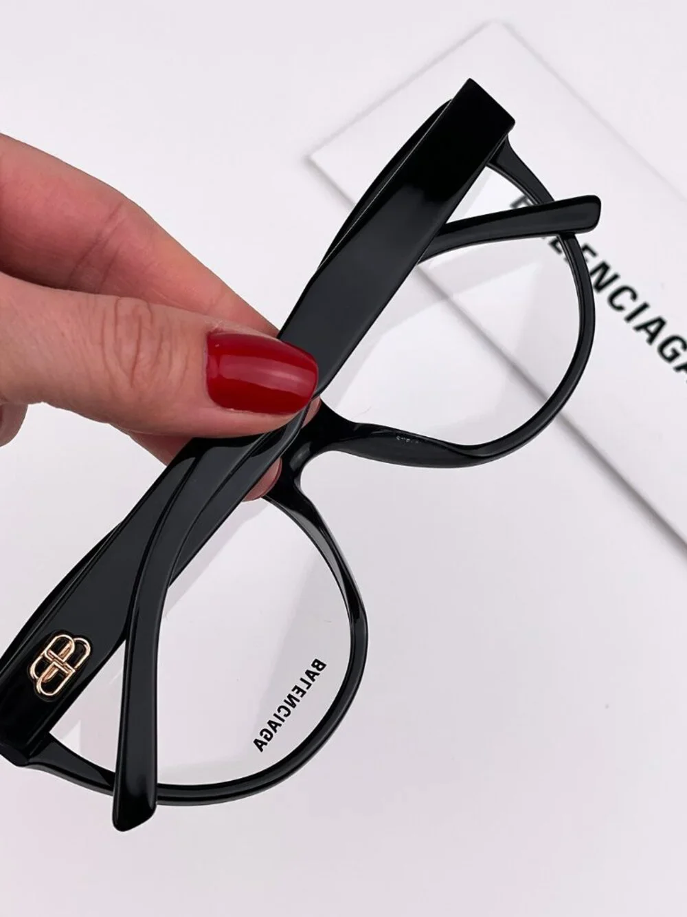BALENCIAGA BB0064O 001 BLACK CAT EYE EYEGLASSES